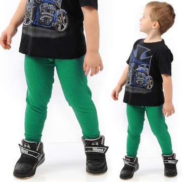 Гетри для хлопчиків довгі легінси штани зелений 116