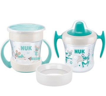 Набор мини-чашек Nuk Mint / Turquoise 3 в 1 6M+ Neutral 160 ml