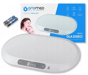 Детские цифровые весы для новорожденных ORO-MED Oro-Baby Scale 20 кг точные