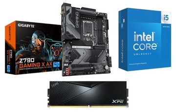 Комплект Intel i5-14600kf + GIGABYTE Z790 GAMING X AX + 64GB 6000 DDR5