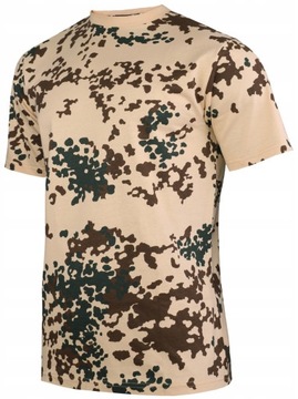 Мужская военная хлопковая камуфляжная футболка Mil-Tec Tropical Camo S