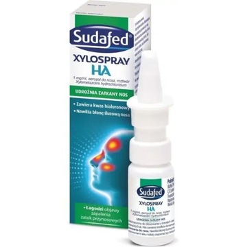 SUDAFED XYLOSPRAY HA АРЕОЗОЛ ДЛЯ НОСА 10МЛ