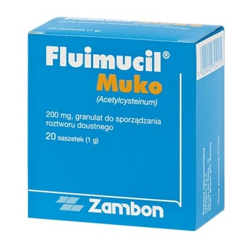 Fluimucil Muko 200 мг 20 пакетиків