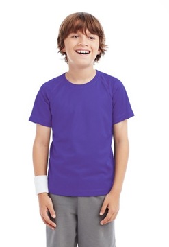 Спортивна поліефірна дитяча футболка для школи WF швидковисихаюча 134-140