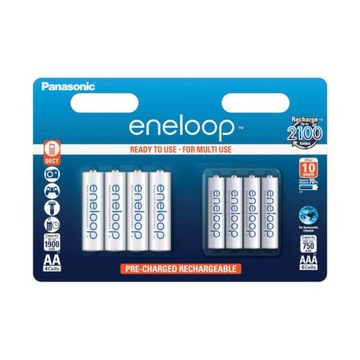 PANASONIC ENELOOP комплект 4X R6 AA+4x R3 AAA 750MAH