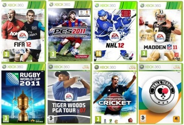 Набір спортивних ігор FIFA / PES / NFL / NHL XBOX 360 8-ігри