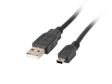 Кабель (USB 2.0 M-Mini USB M; 1,8 m; черный цвет)