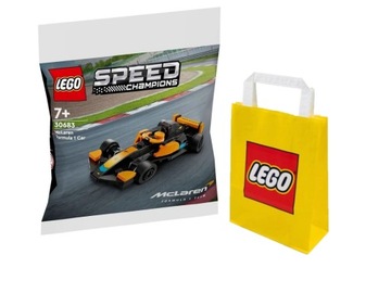 LEGO SPEED CHAMPIONS 30683 АВТОМОБИЛЬ MCLAREN + LEGO БУМАЖНЫЙ ПАКЕТ МАЛЕНЬКИЙ