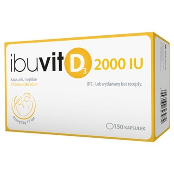 Ibuvit D3 2000 МО, 150 капсул профілактика дефіциту вітаміну D3