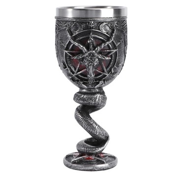 Стеклянная готическая чаша Baphomet Decor