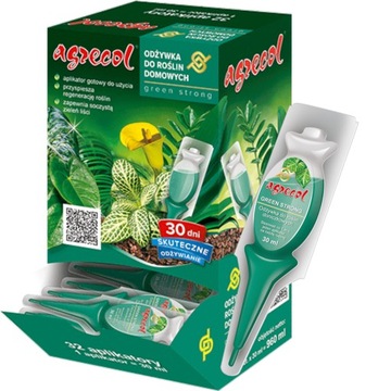 AGRECOL Ampoule GREEN STRONG 30 мл кондиционер удобрение для зеленых растений дом бал