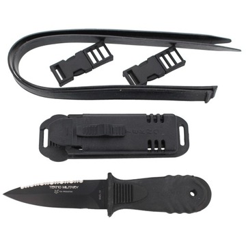 Ніж для дайвінгу FOX Tekno Military Black Blade 643/11