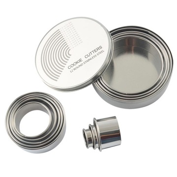 12pcs Mousse Ring Set with Storage Box Christmas