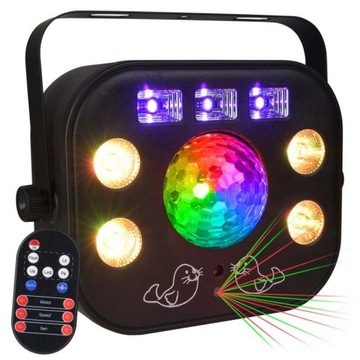 ДИСКО-ЭФФЕКТ LED MULTIEFECT UV WASH STROBE DISCO LIGHTING