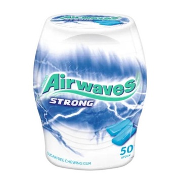 AIRWAVES сильная жевательная резинка без сахара освежает дыхание 50 драже