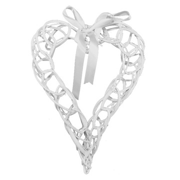 Сердце Плетеное Ажурное Белое-Идеальное Свадебное Украшение