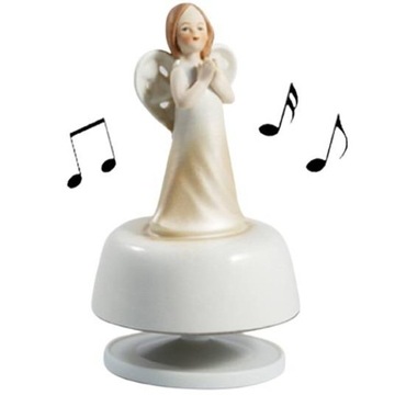 Вращающаяся музыкальная шкатулка ангел ангел молящийся подарок для крещения причастия