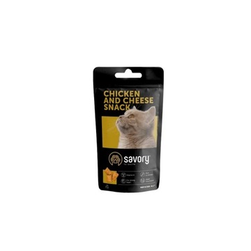 Savory Cat Snack Pillows Gourmand Chicken & Chesse лакомство для кошек 60 г