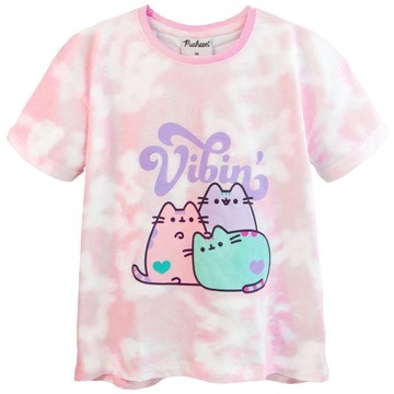 Футболка с коротким рукавом хлопок Женская футболка подросток tie dye PUSHEEN 164
