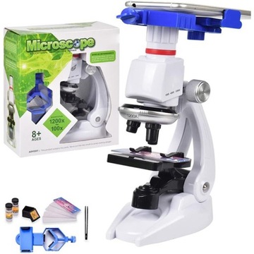 Навчальний мікроскоп 1200X 400x 100x + аксесуари