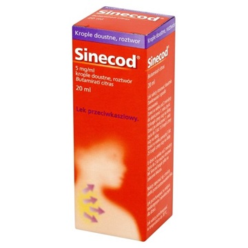 Sinecod дитячі протикашльові краплі 20 мл