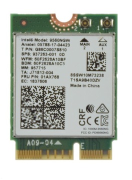 Карта WiFi модему Intel 9560ngw SPS 937263-001 FRU 01AX768