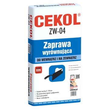 Выравнивающий раствор Cekol Zw-04 22 кг