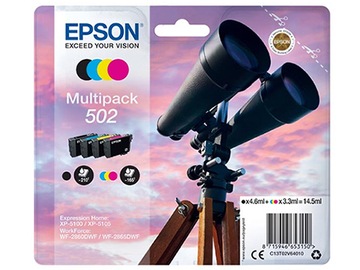 4X чорнило для EPSON 502 EXPRESSION HOME XP5100 XP5105 XP5150 XP5155 MULTIPACK ORG