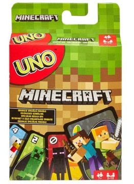 Uno Minecraft Cards 112 Uno детская игровая карта Creeper Steve Maincraft