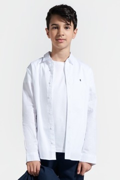 Сорочка для хлопчиків 158 Біла офіційна сорочка Coccodrillo WC4
