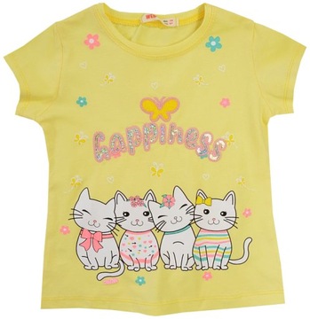 Блузка футболка бавовна кошенята милашки 140 H300i