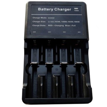 USB зарядний пристрій 4X акумуляторні батареї 14500 18650 CR123 CE