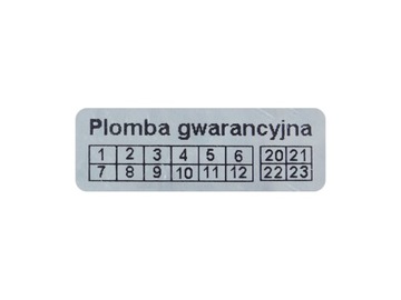 Сервисные наклейки 15X5 VOID MAT 500 шт