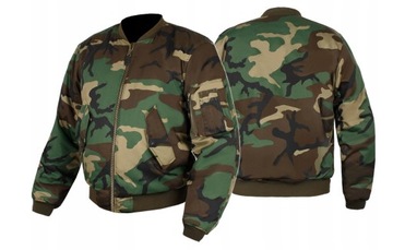 Куртка-пилот в стиле милитари Flek Camo MIL-Tec MA - 1 Flyers Woodland 3XL