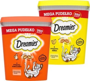 Dreamies MEGA BOX микс вкусов курица и сыр 2x350 г