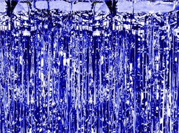 Занавес синий дождь 1X2M фото стена