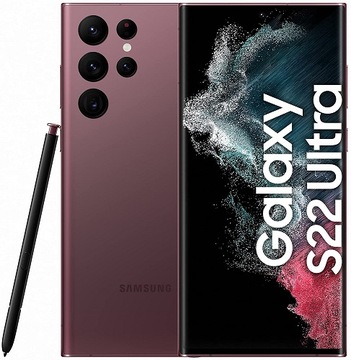 SAMSUNG GALAXY S22 ULTRA 5G 12 ГБ / 256 ГБ / бордовый / пленка / гарантия