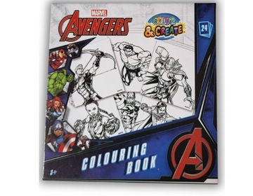 Мини-раскраска Disney Avengers, 24 картинки