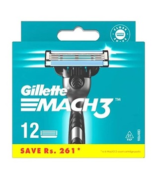 Картриджи для бритв Gillette Mach3 Gillette 12 шт.