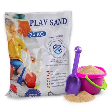 Песок для песочницы промытый, чистый, аттестация 25 кг