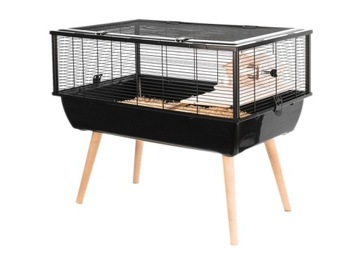 Zolux клітка для гризунів ZOLUX Neo Nigha H36 чорний колір 78x48x36 см