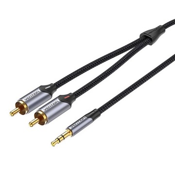 VENTION АУДИО КАБЕЛЬ 2XRCA CINCH ДЛЯ MINI JACK 3,5 ММ СТЕРЕО 1,5 М