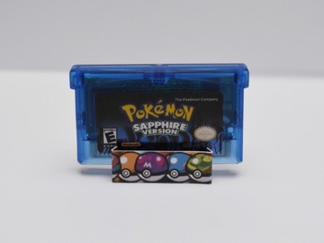 Гра Pokemon Sapphire Version Nintendo Gameboy Advance GBA + підставка