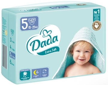 Подгузники Dada 5 Extra Soft pampersy junior 42шт