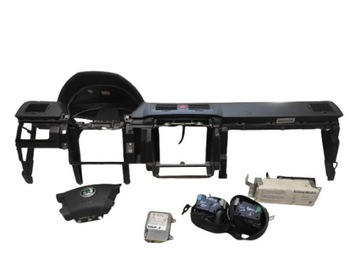 SKODA FABIA 1 I 99- DESKA KONSOLA PASY PODUSZKI MODUŁ 1C0909601C