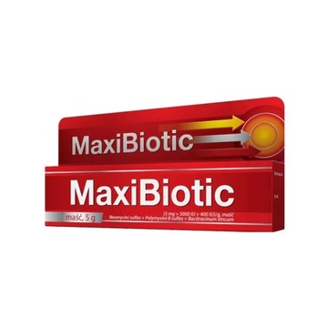 Maxibiotic мазь (5 мг + 5000 МЕ + 400 МЕ) / Г, 5 г