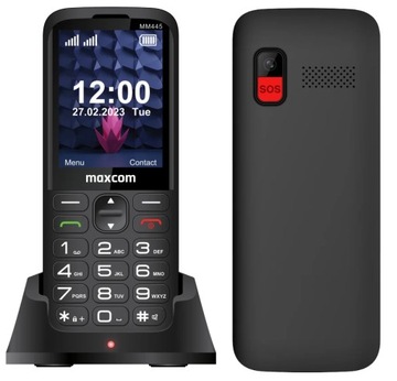 Мобільний телефон Maxcom MM428 4 Мб / 4 МБ 4G (LTE) чорний