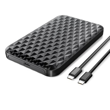Корпус для жесткого диска Orico 2520C3-CX-BK-EP HDD / SSD 2,5", USB-C 3.1, 5 Гбит / с