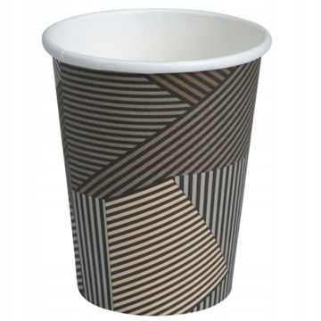 Одноразовые бумажные стаканчики для кофе LINES 250 мл 50 штук (для перепродажи)