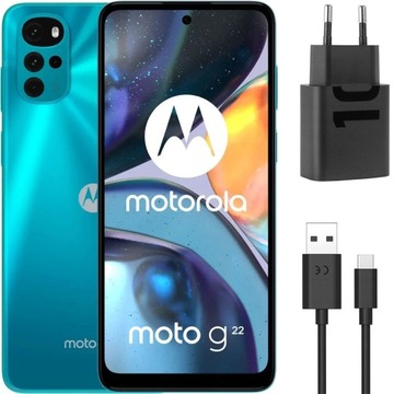 Смартфон Motorola G22 4 ГБ / 64 ГБ синий 90 Гц 50mpx Android 12 NFC MOTO